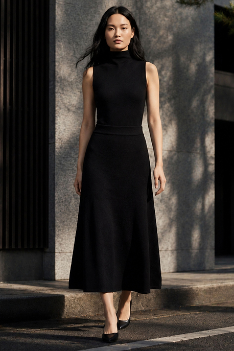 Siobhan Mock Neck Textured Knit Top