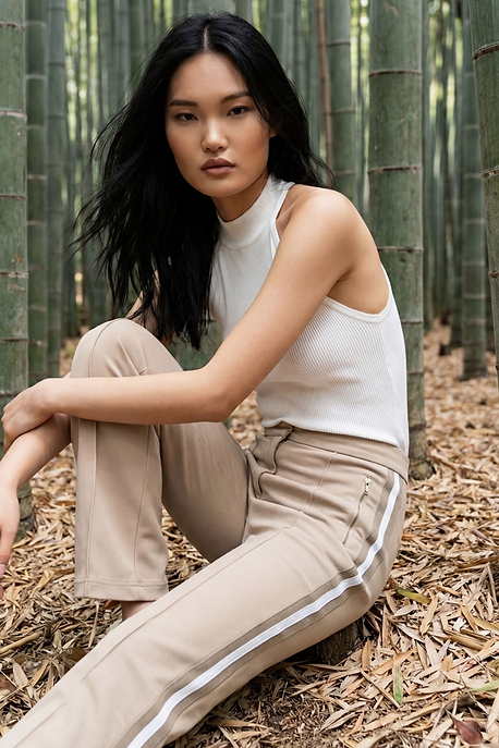 Suki Sport Aeroflow Side Stripe Straight Leg Twill Trouser