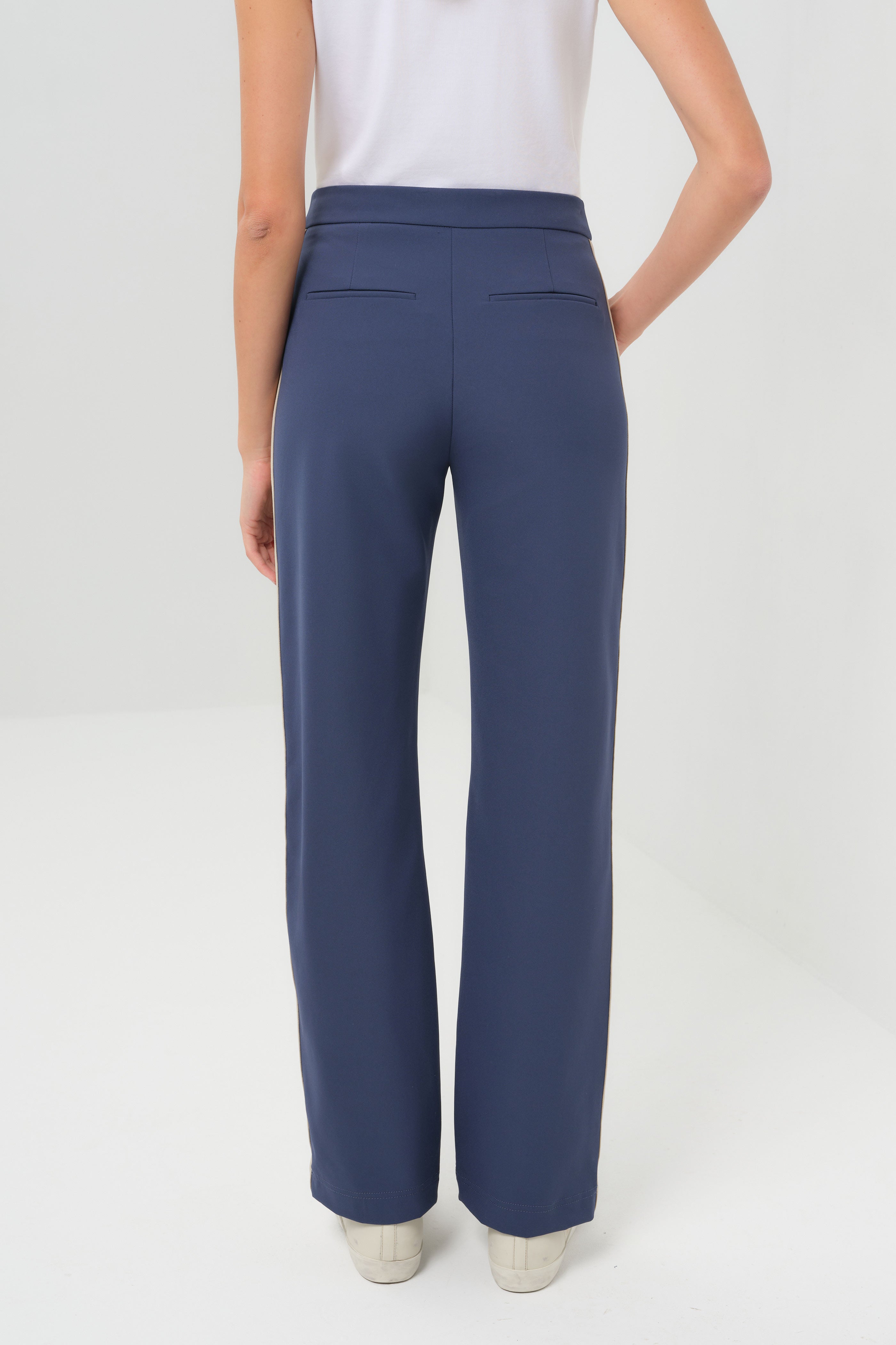 Suki Sport Aeroflow Side Stripe Straight Leg Twill Trouser
