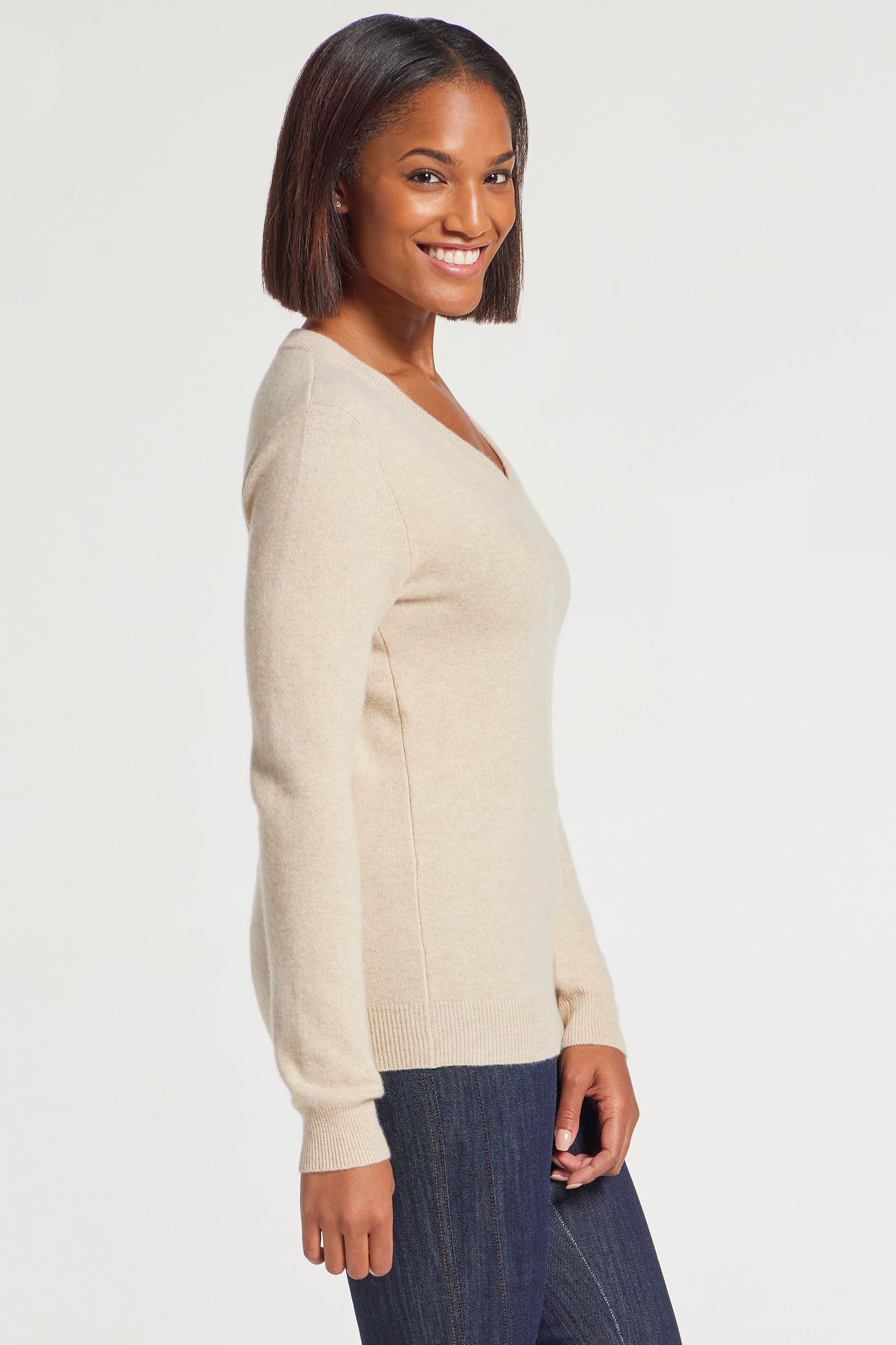 Oatmeal Heather || Etta Cashmere Sweater