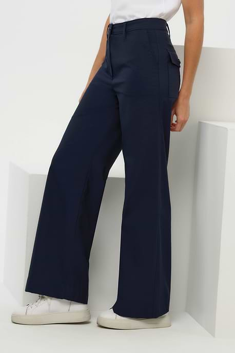 Brooklyn Wide Leg Mid-weight Pant