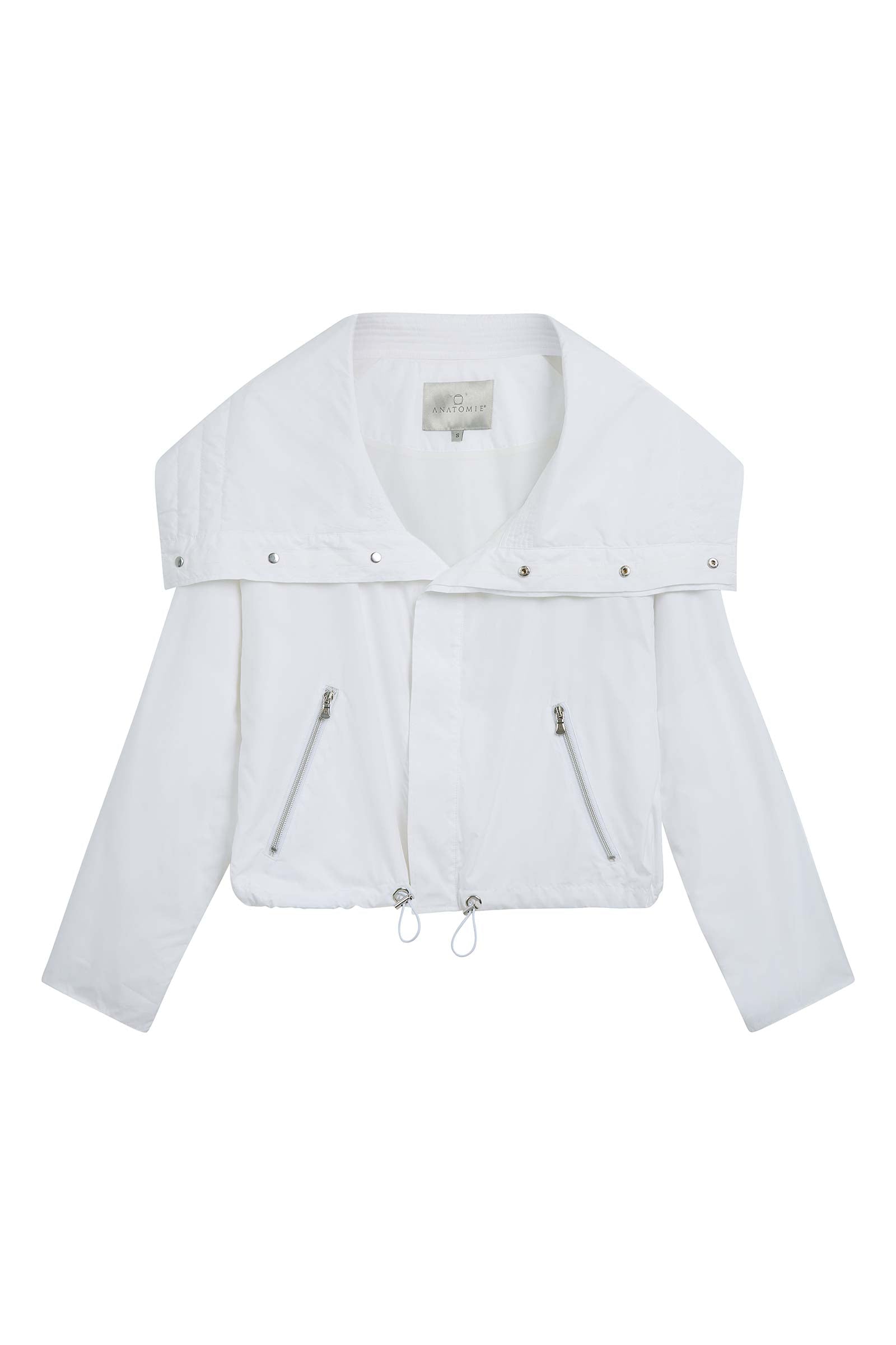 The Best Travel Jacket. Flat Lay of a Casey Jacket in White.