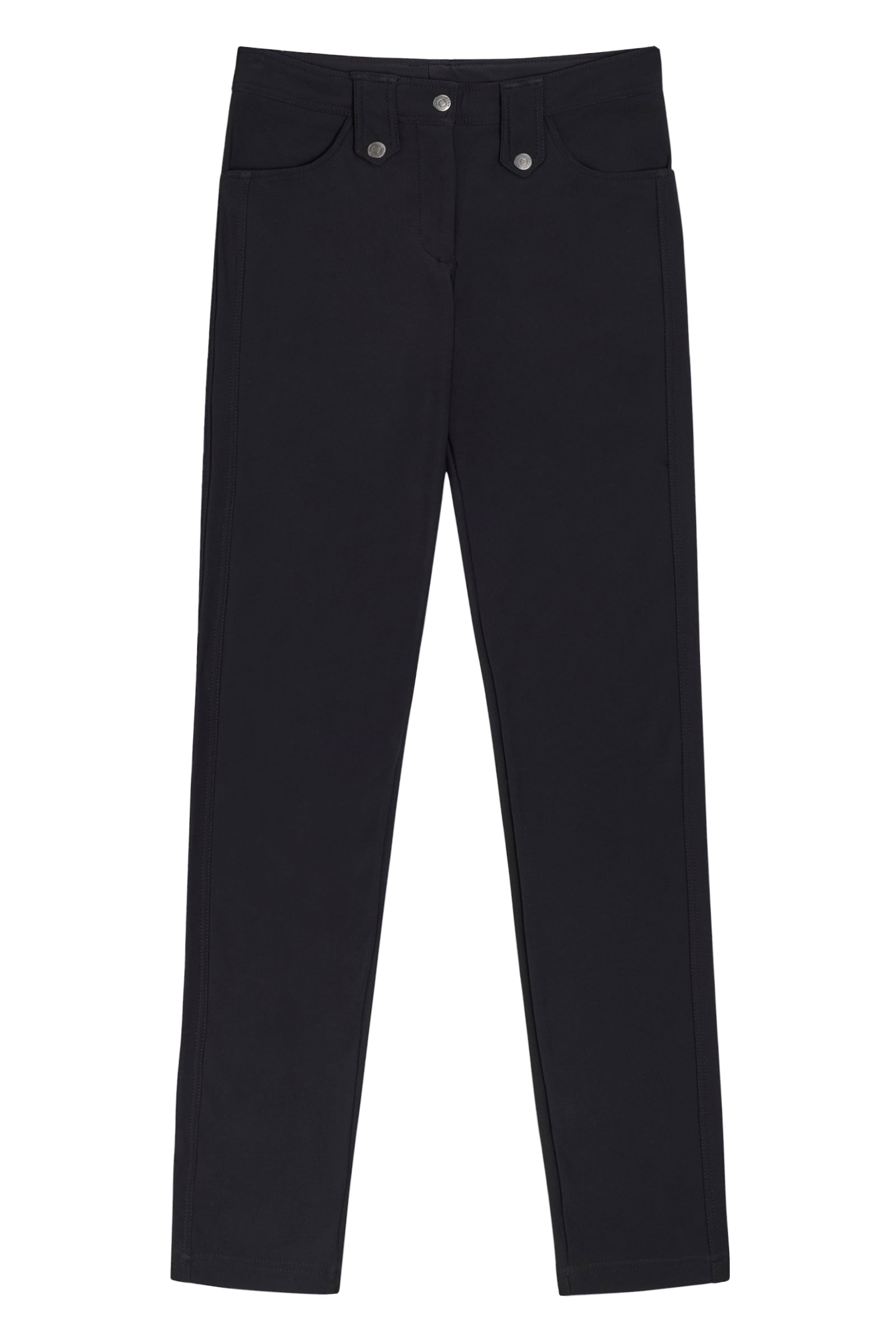 The Best Travel Pants. Flat Lay of the Skyler Cozy Fleece-Lined Travel Pant in Black