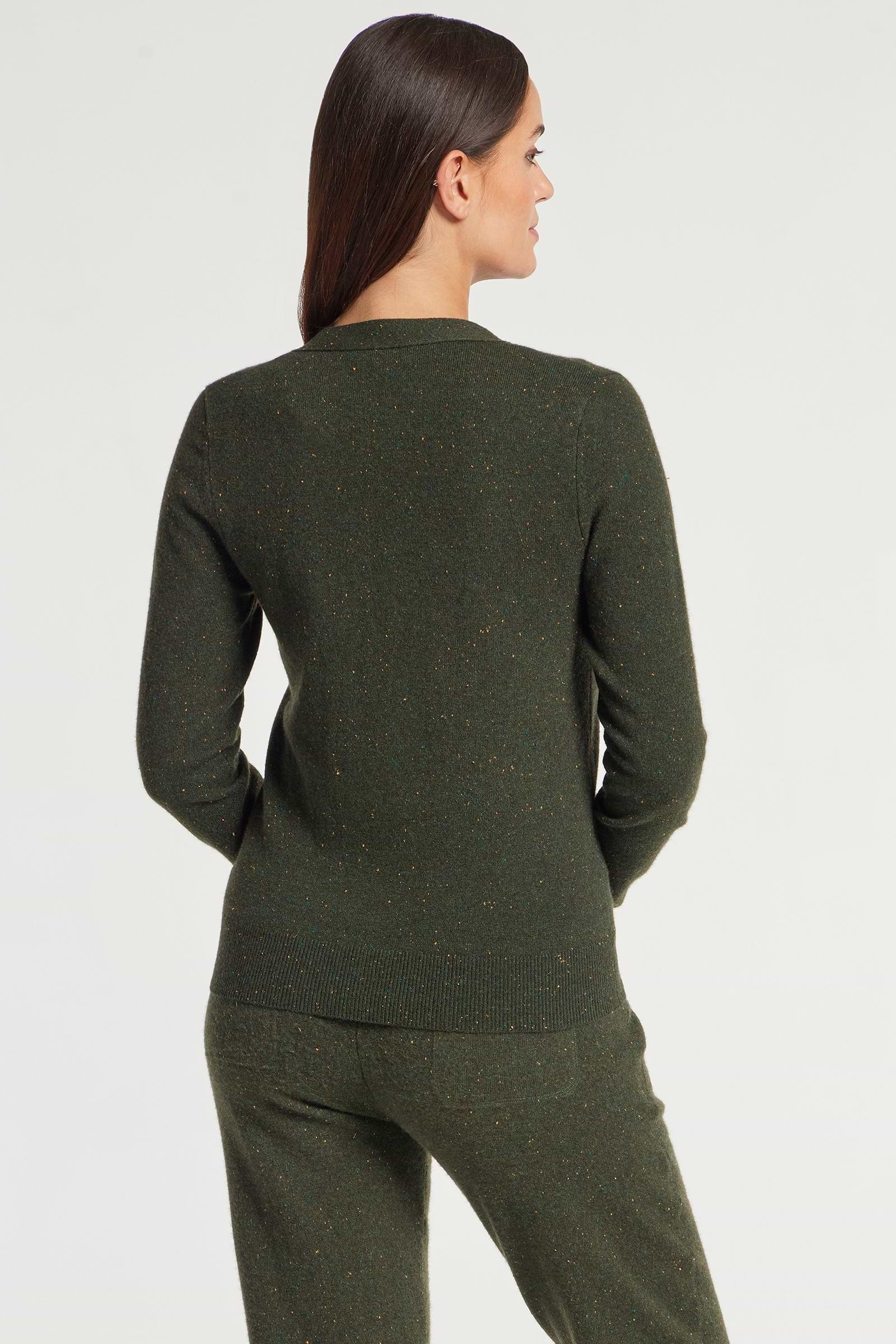 ARMY GREEN || Missy Cashmere Cardigan