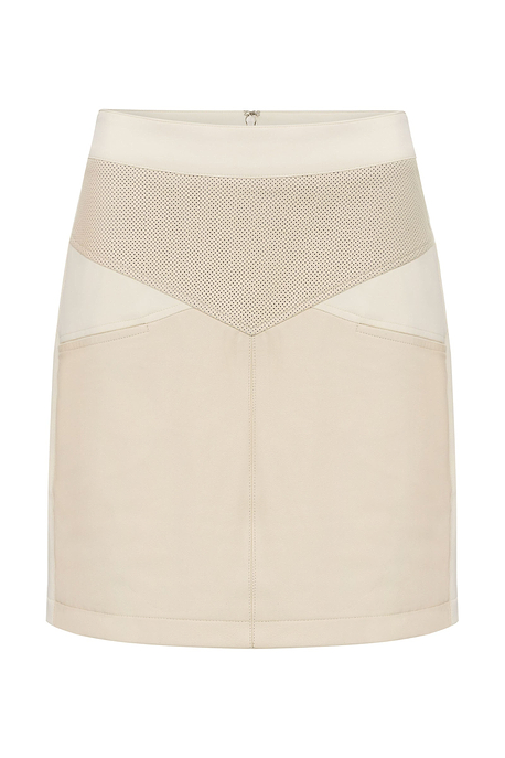 Pearl Leather Skirt