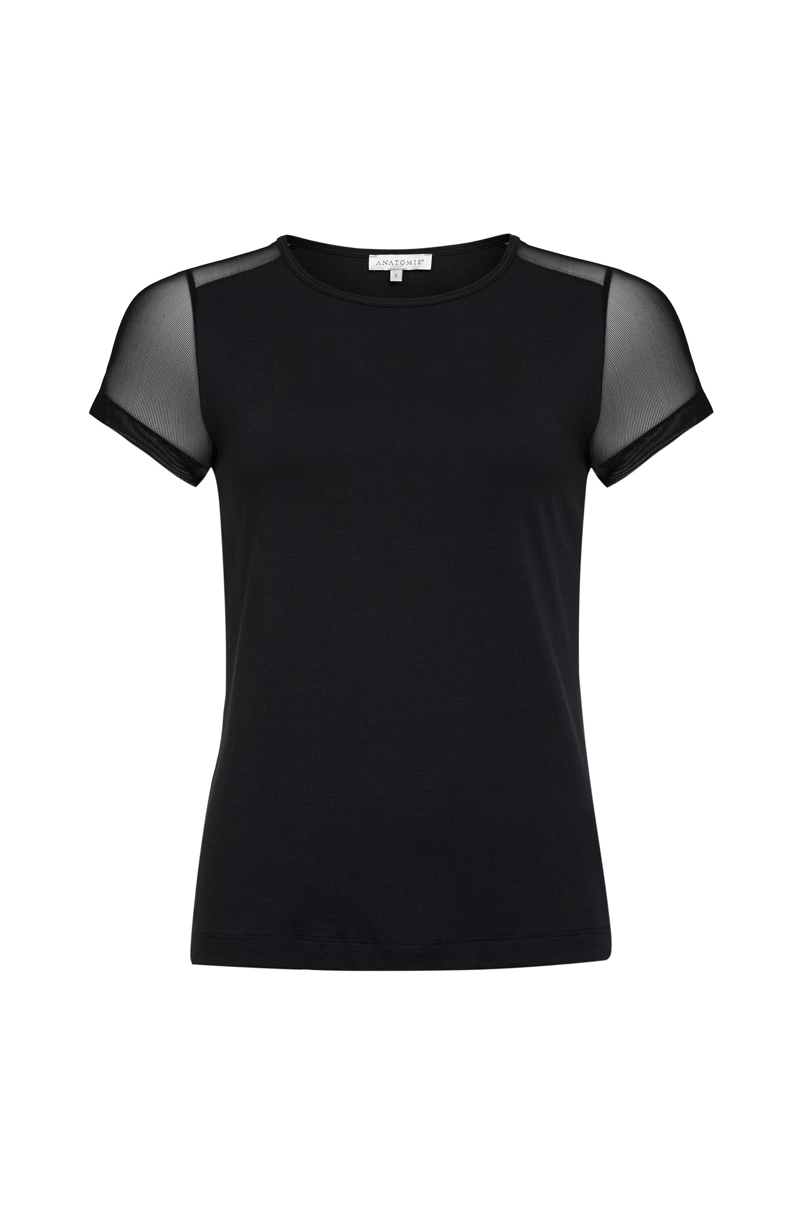 The Best Travel Shirt. Flat Lay of a Melissa Pima Cotton T-Shirt in Black