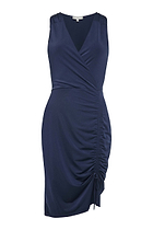 The Best Travel Dress. Flat Lay of an Avana Dress in Navy.