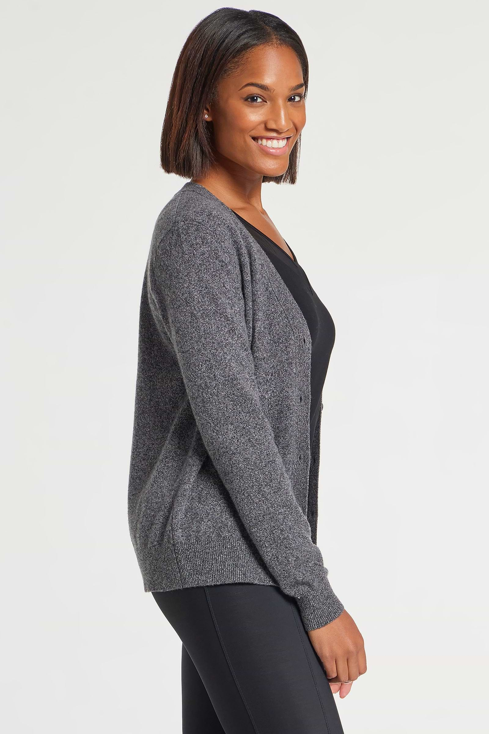 Charcoal || Missy Cashmere Cardigan