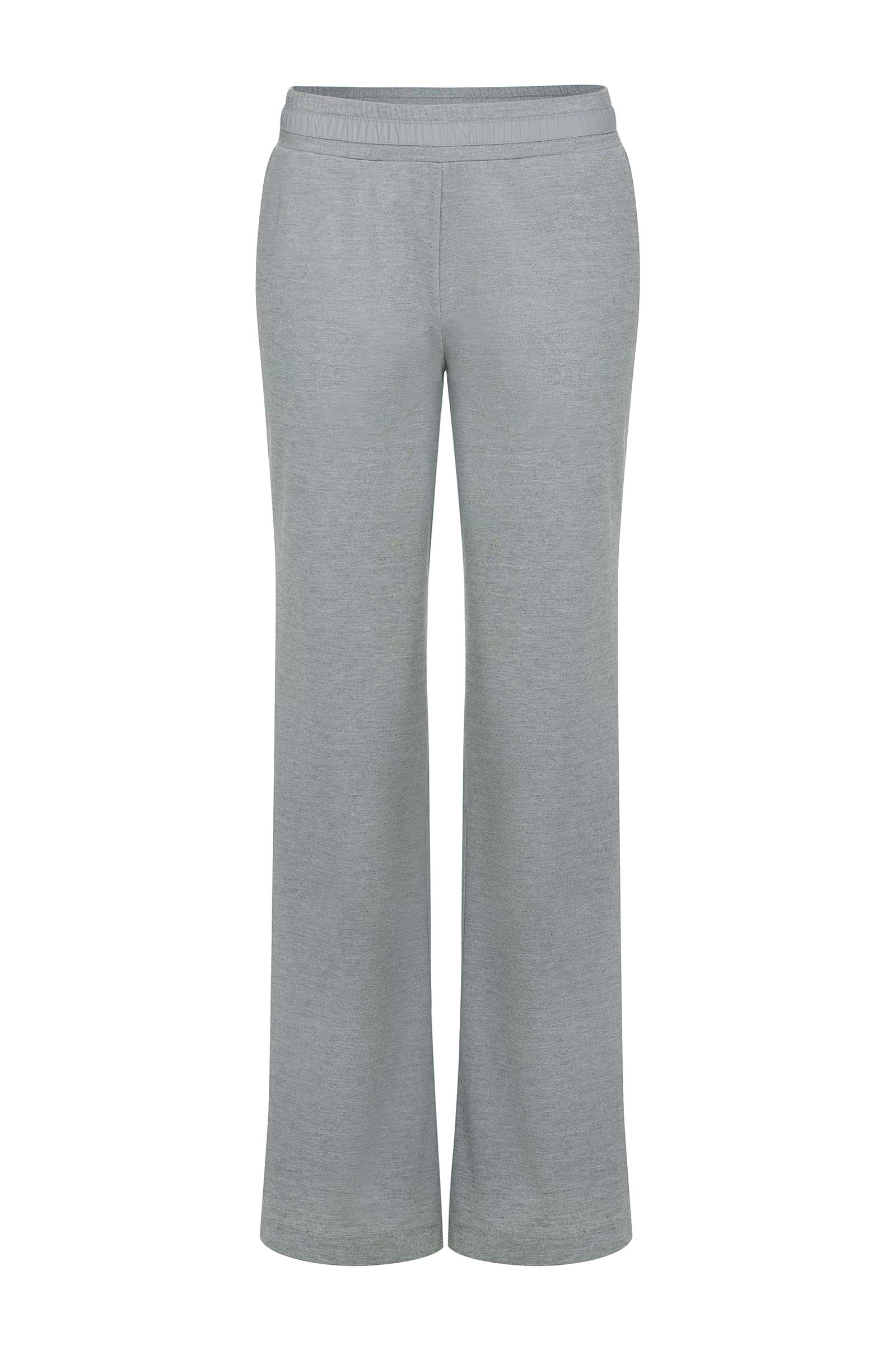 The Best Travel Pants. Flat Lay of a Kaia Pant in Light Heather Grey.