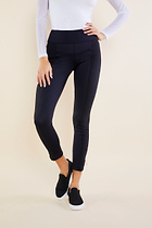 The Best Travel Pants. Front Profile of the Allie Pant in Black