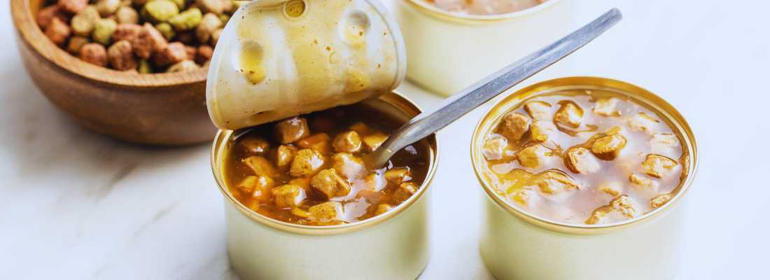 Canned pet food