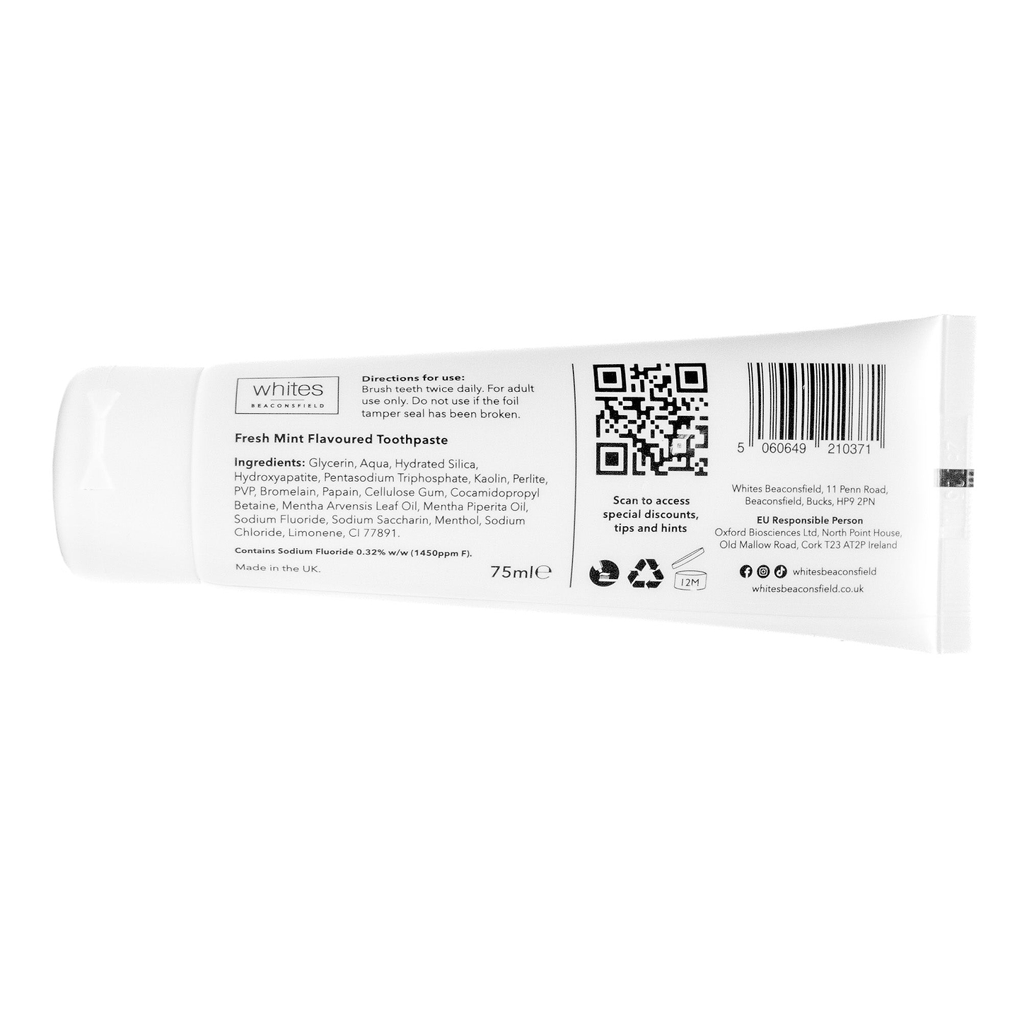Teeth Whitening Toothpaste Fresh Mint