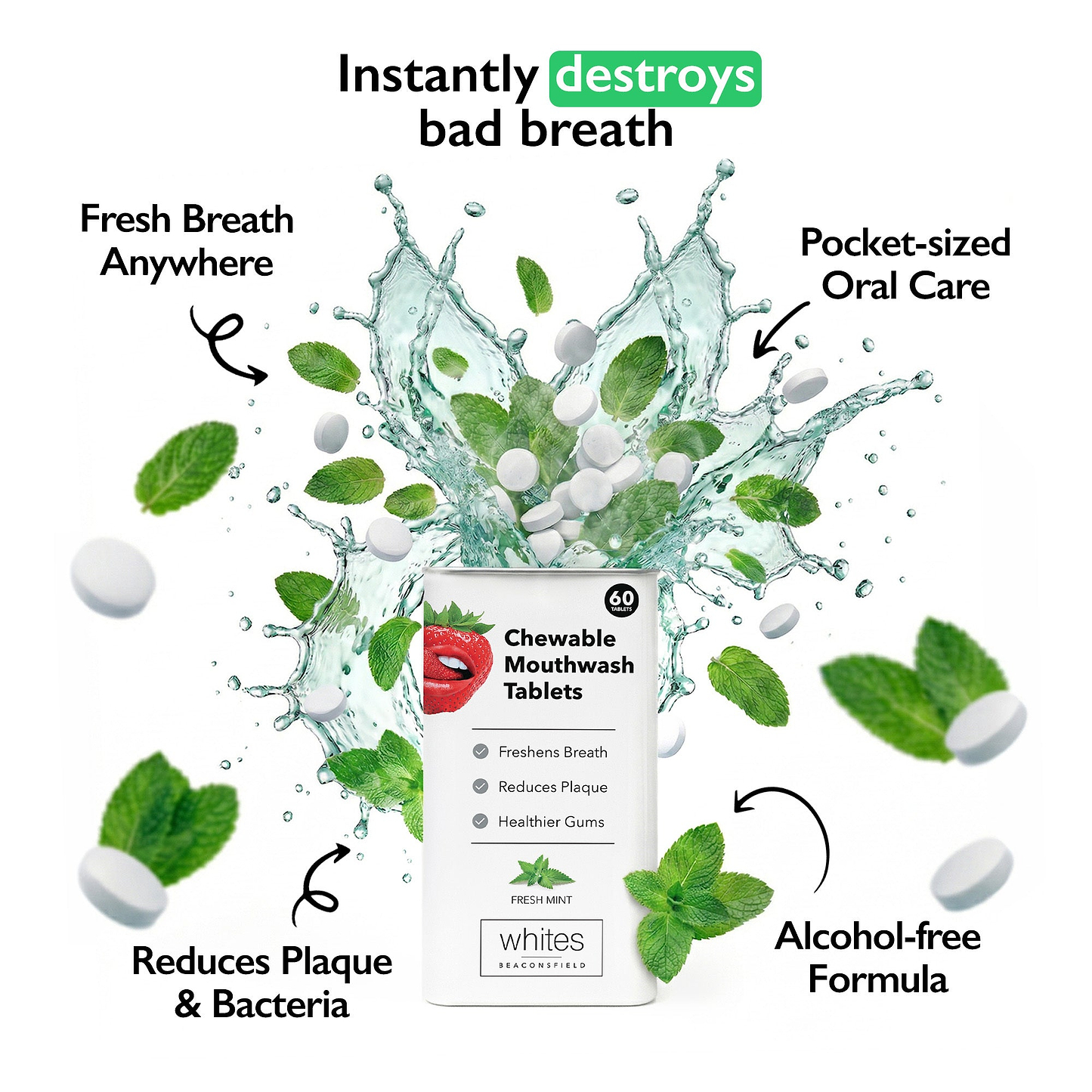 Chewable Mouthwash Tablets - x60