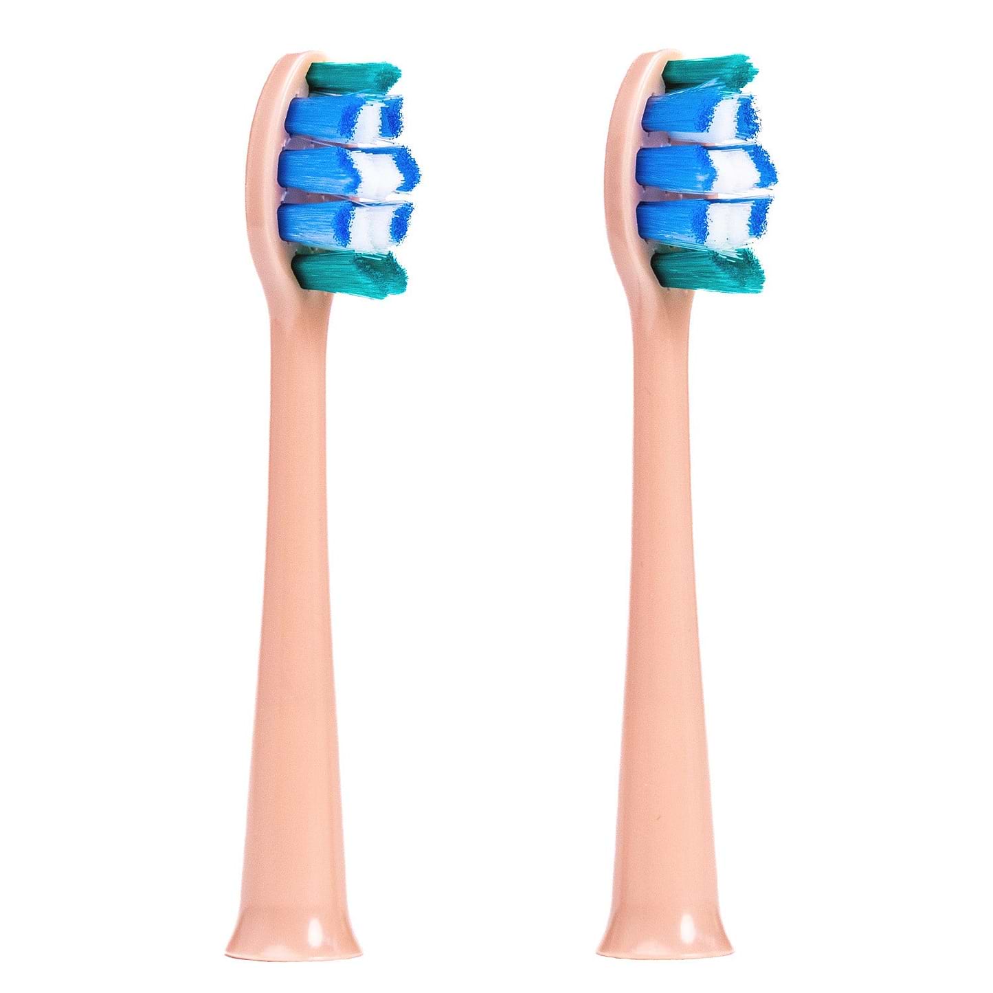 Rose gold replacement toothbrush heads