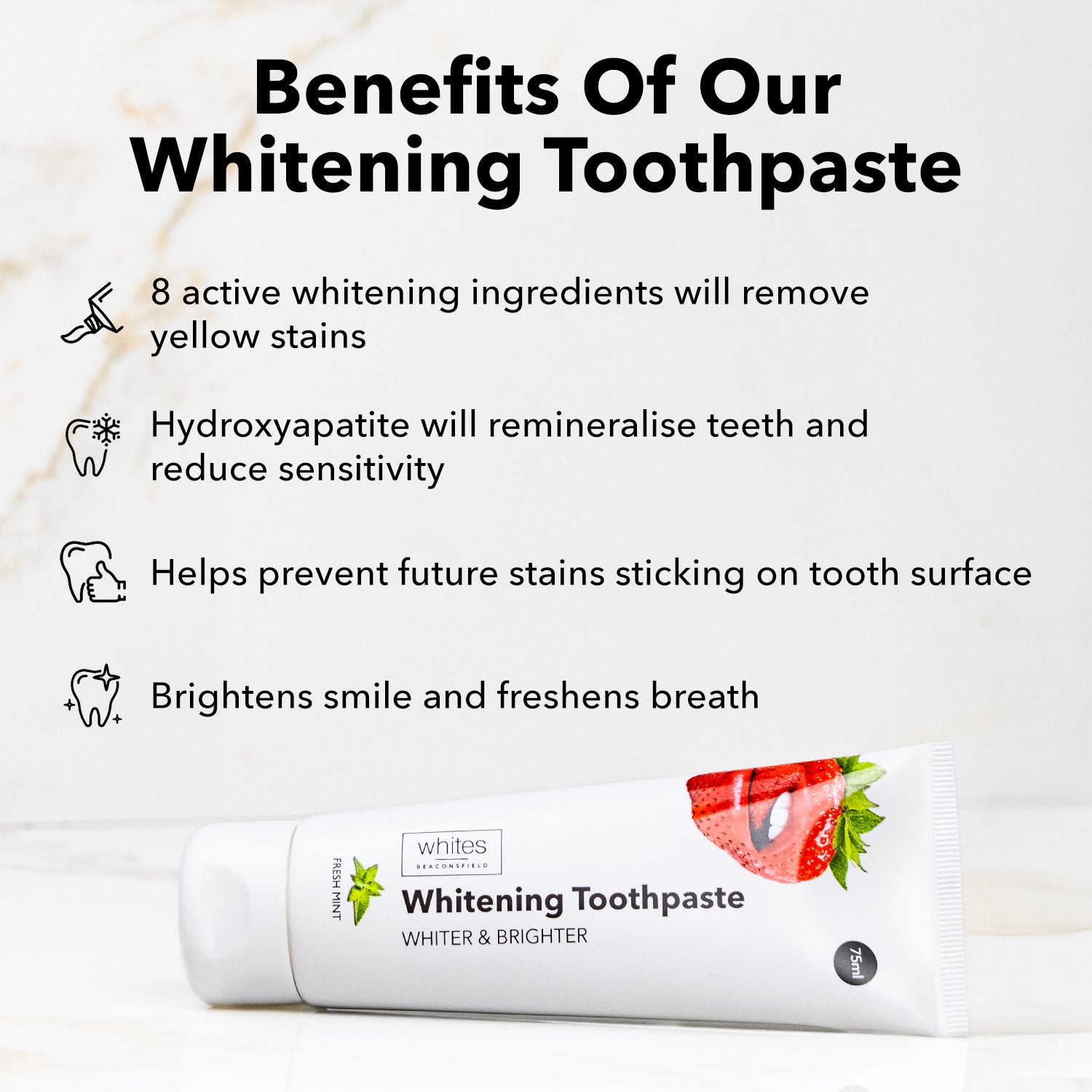 Teeth Whitening Toothpaste Fresh Mint