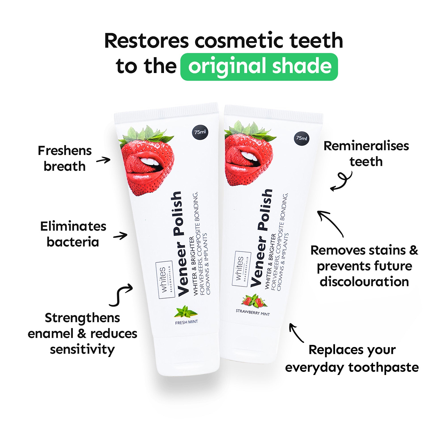 Veneer & Composite Whitening Toothpaste - Fresh Mint
