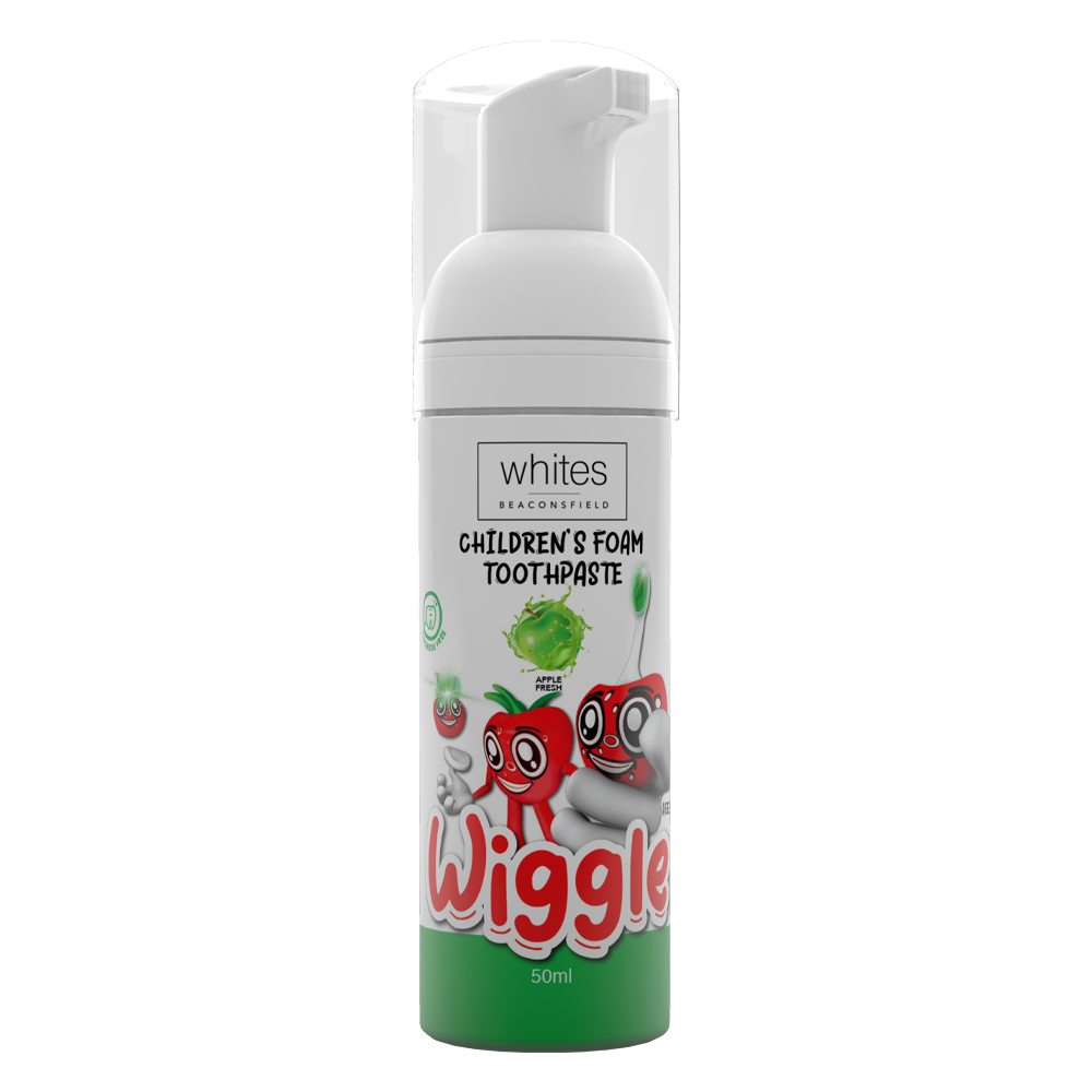 "Wiggle" Non-Fluoride Toothpaste Foam