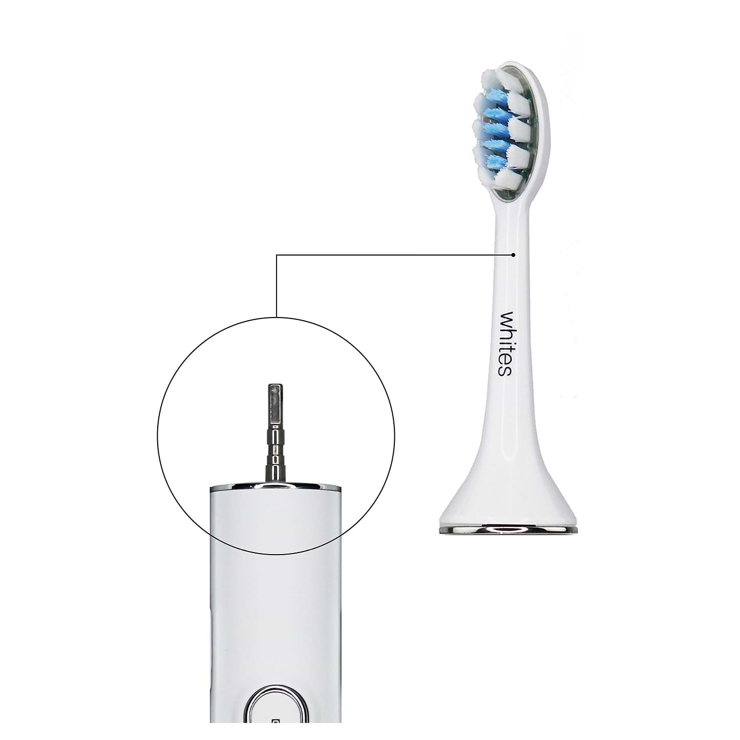 Replacement Toothbrush Heads - White - Previous Design Toothbrush
