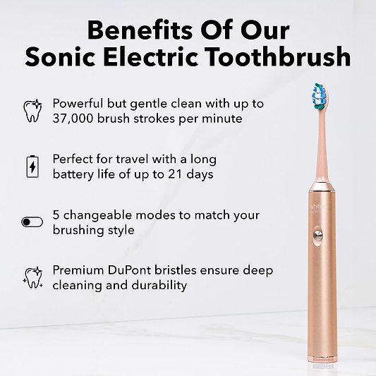 Rose Gold Sonic Electric Toothbrush