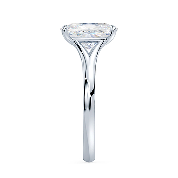 Oval Split Shank Solitaire