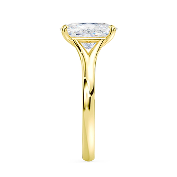 Oval Split Shank Solitaire