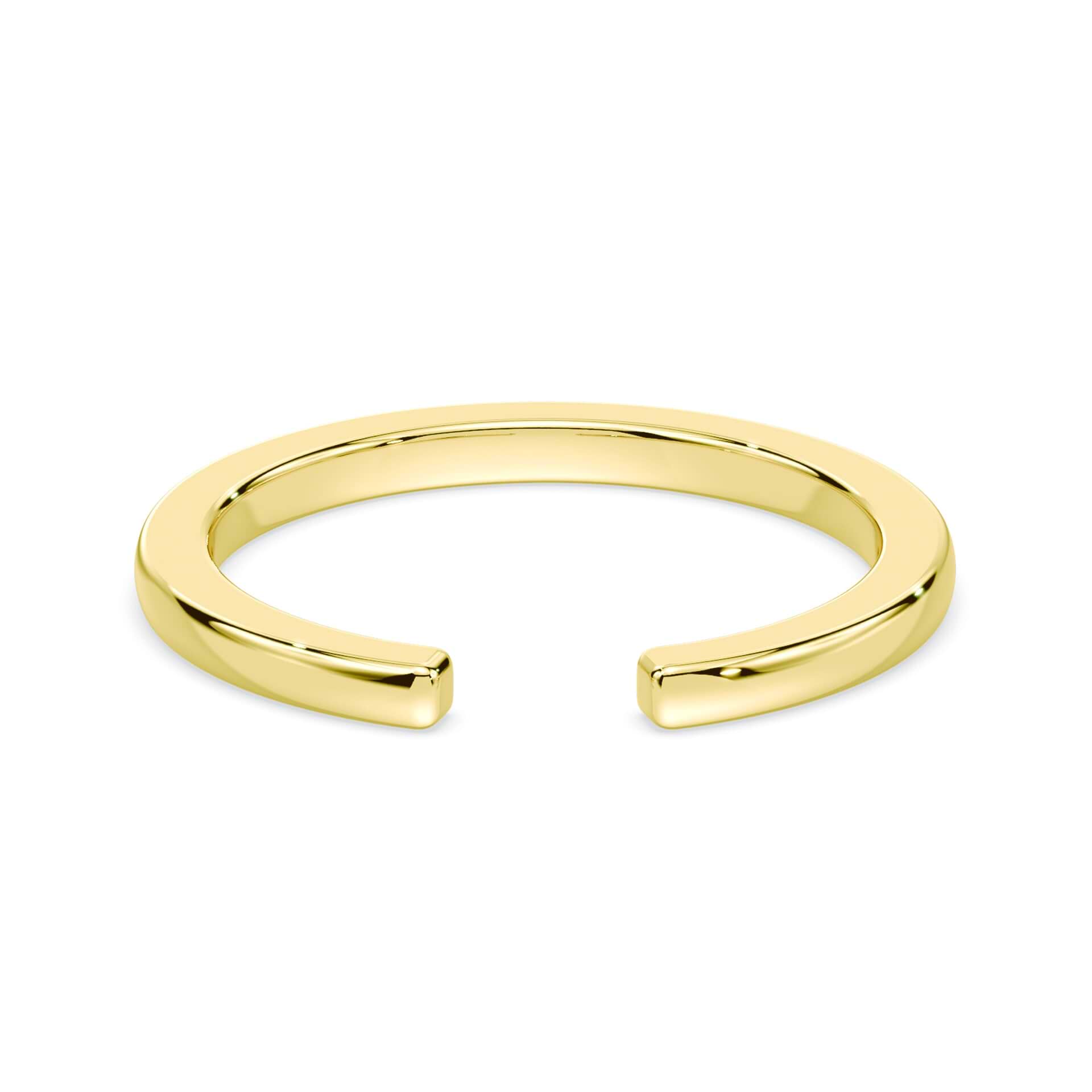 Open Band for Low Basket Engagement Rings