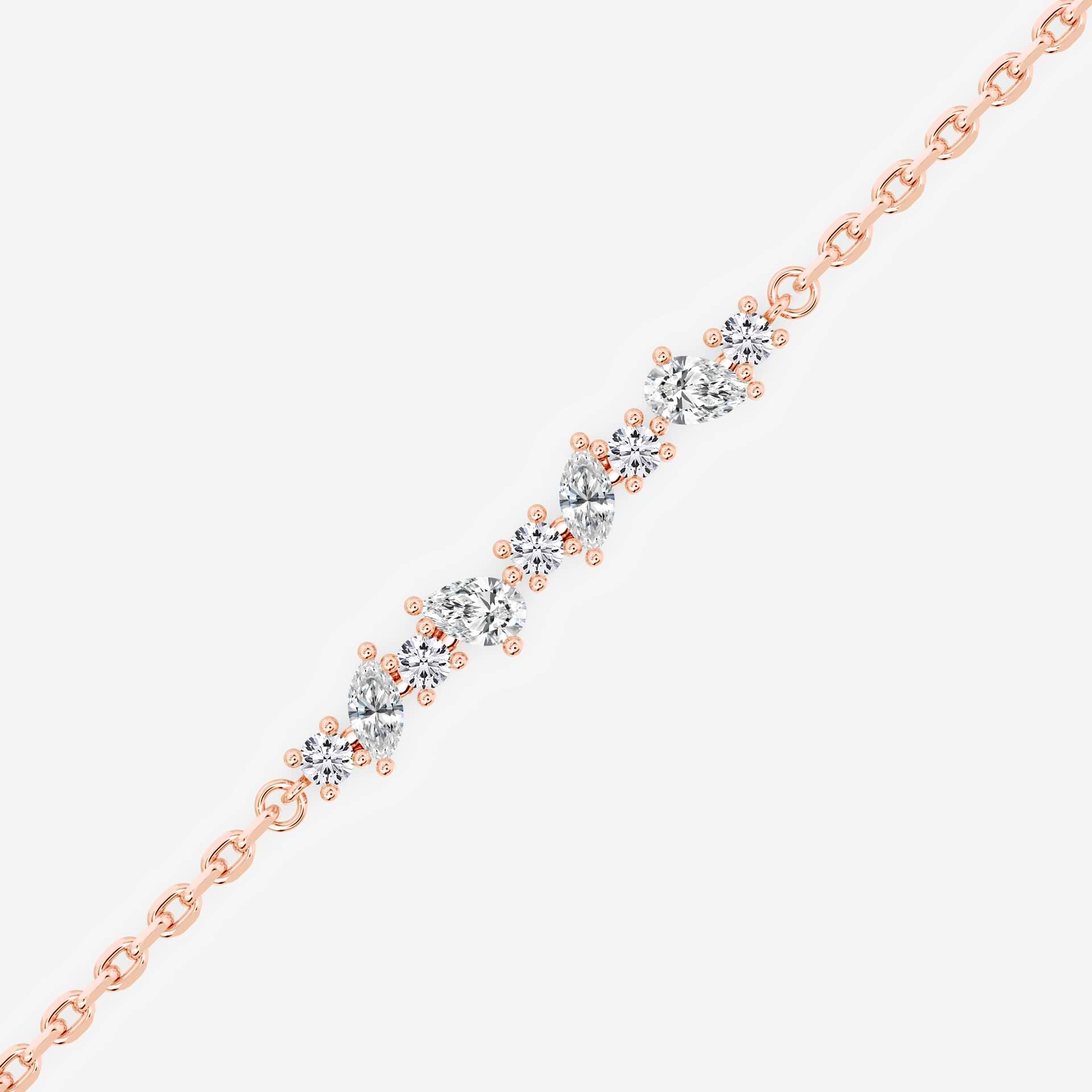 Petals Diamond Vine Bracelet – Plum