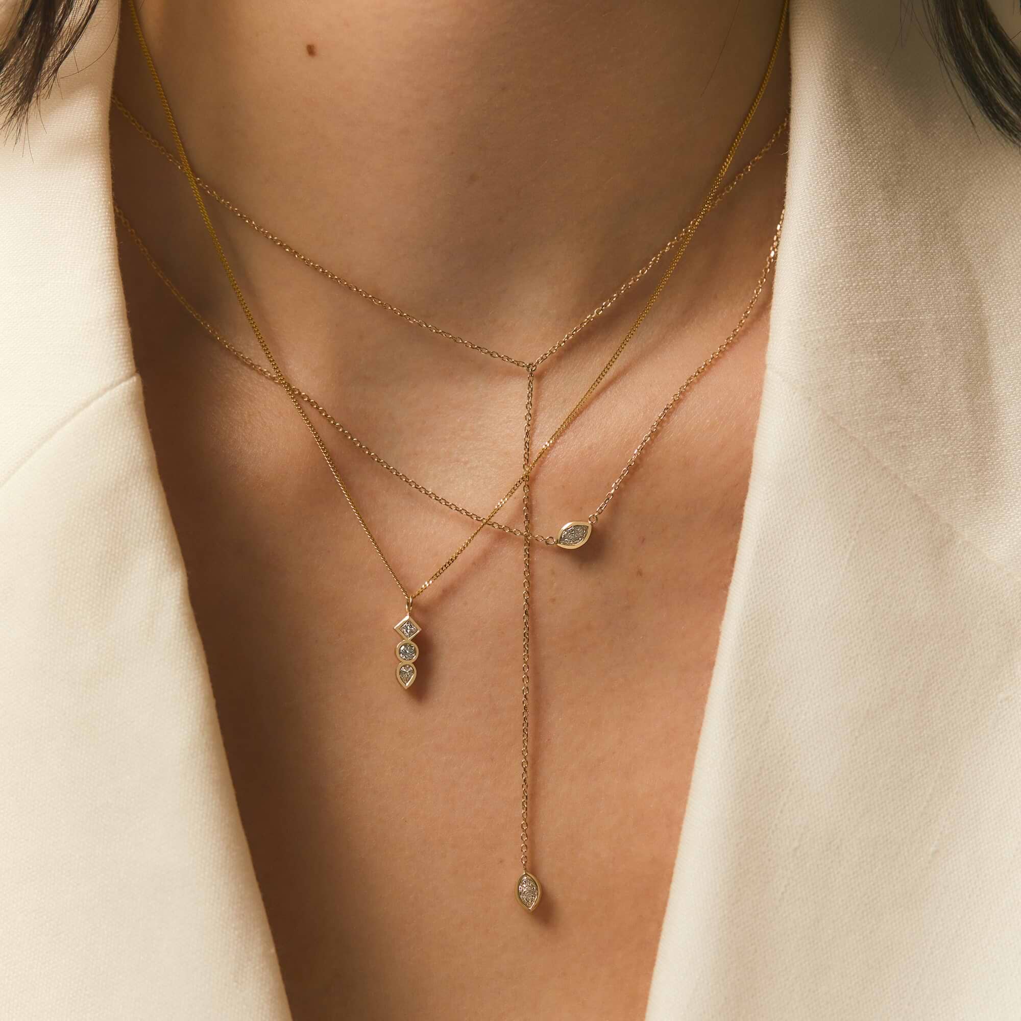 Marquise Dewdrop Lariat