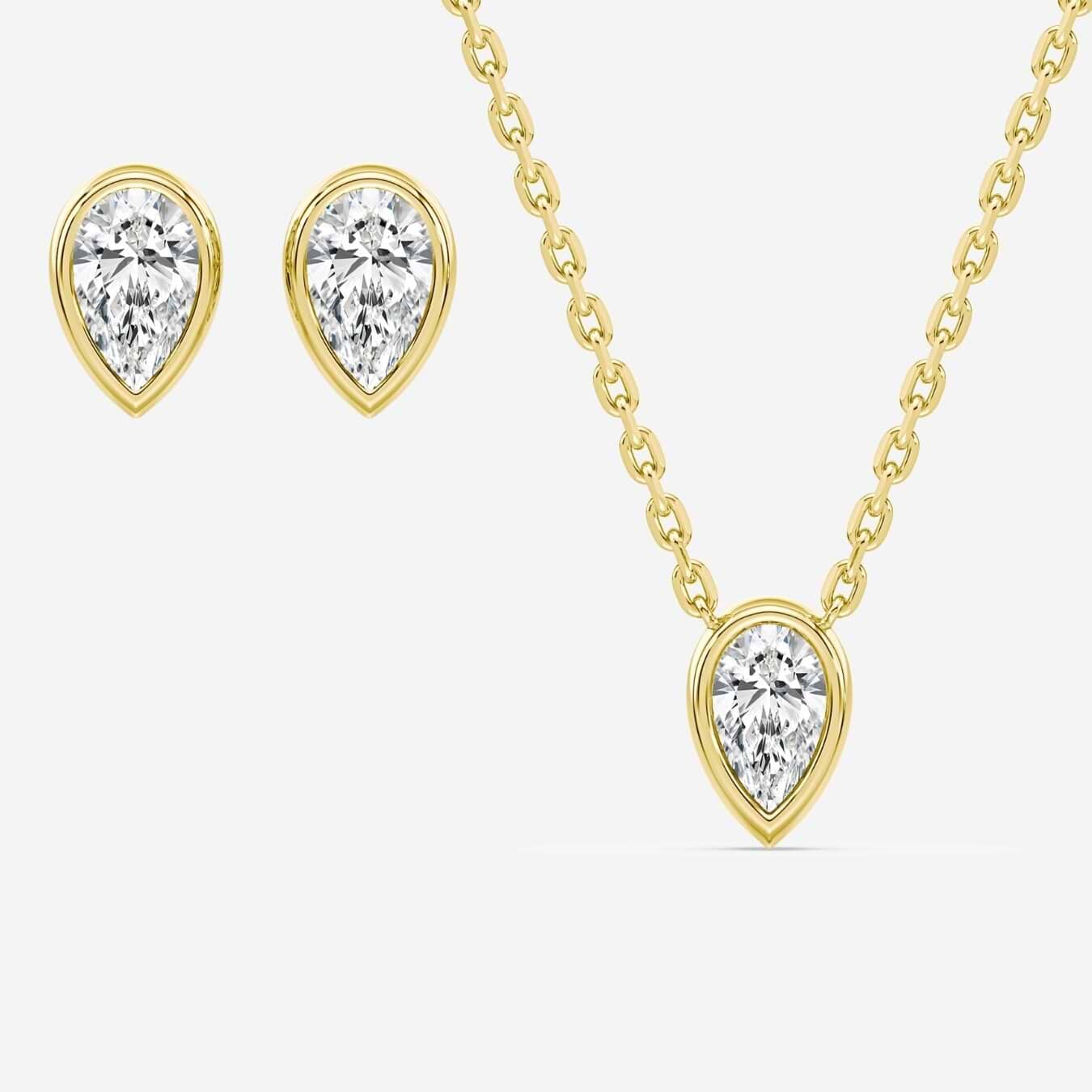 Pear Cut Dewdrop Set