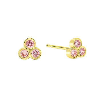 Pink Diamond Blossom Studs