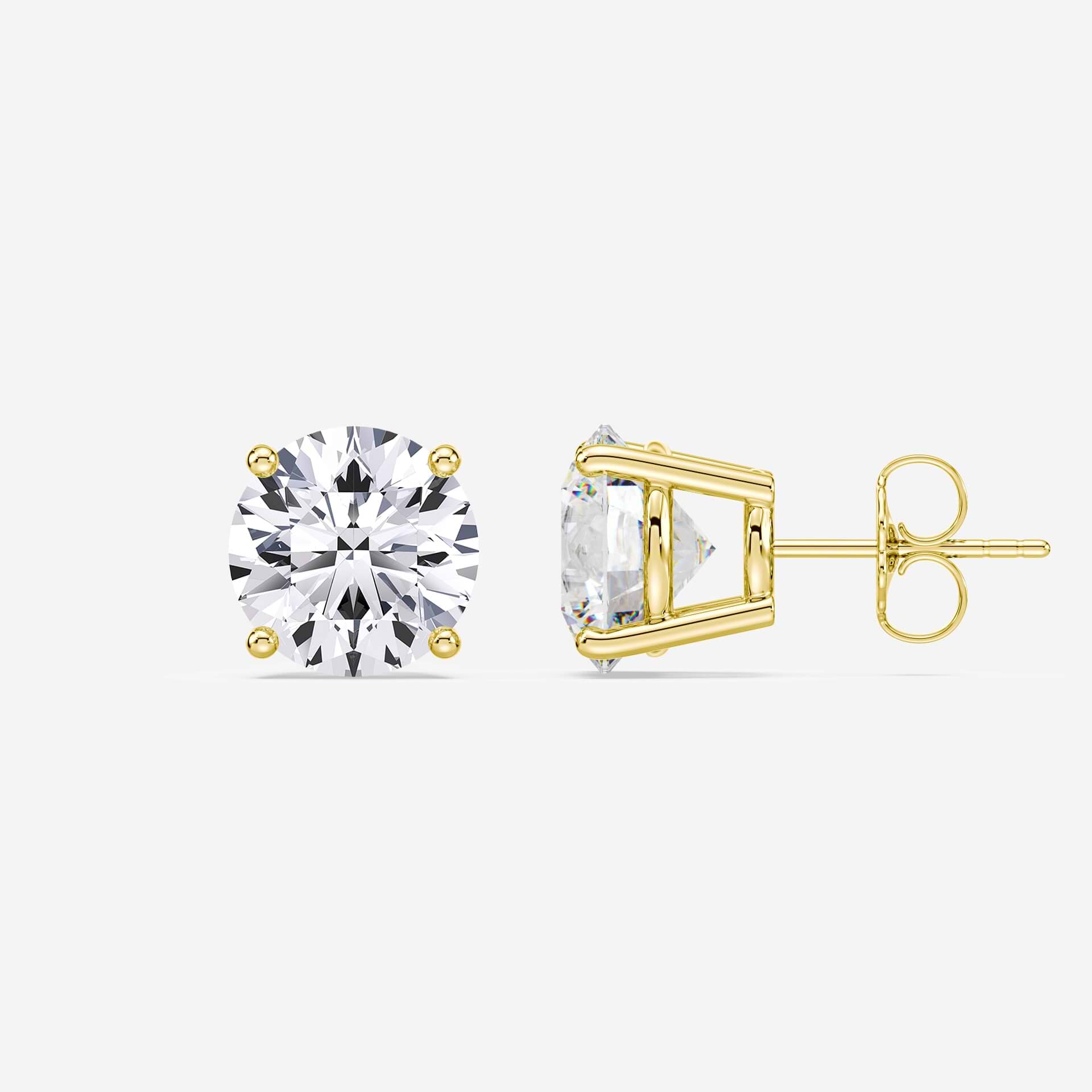 Lab Diamond Studs 4ctw