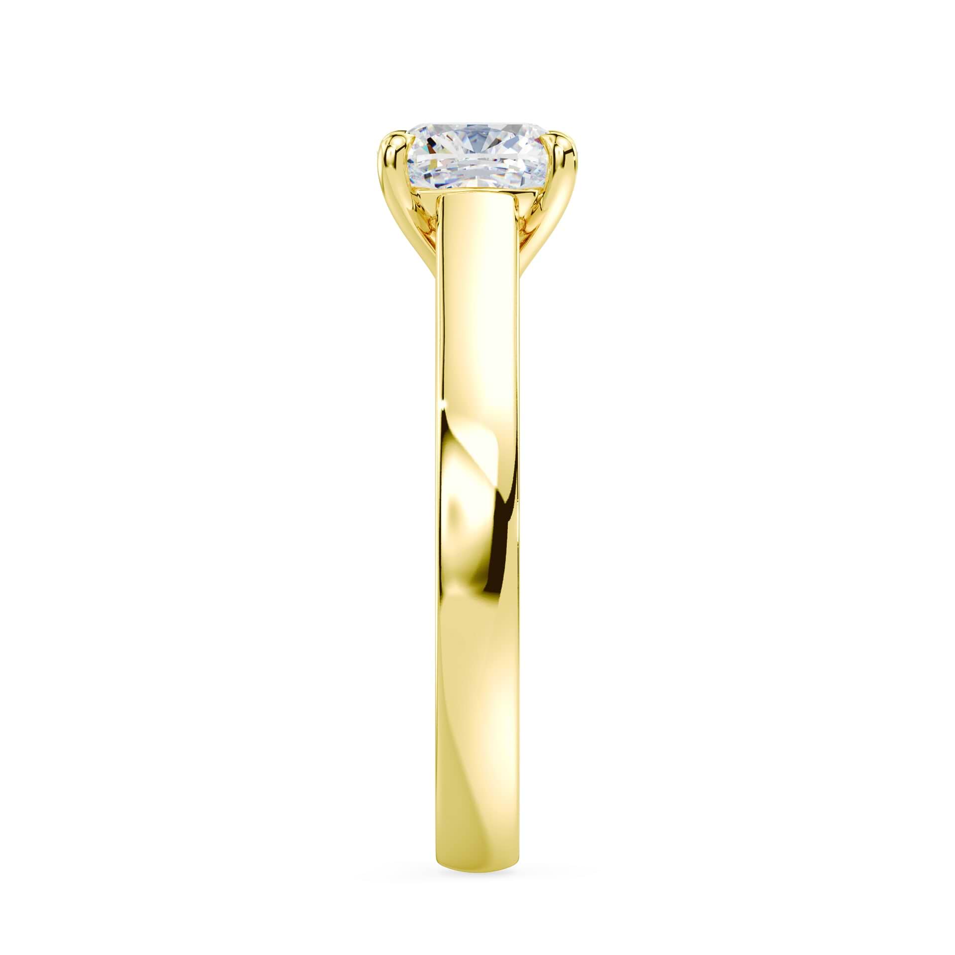 Cushion Cut Wide Cathedral