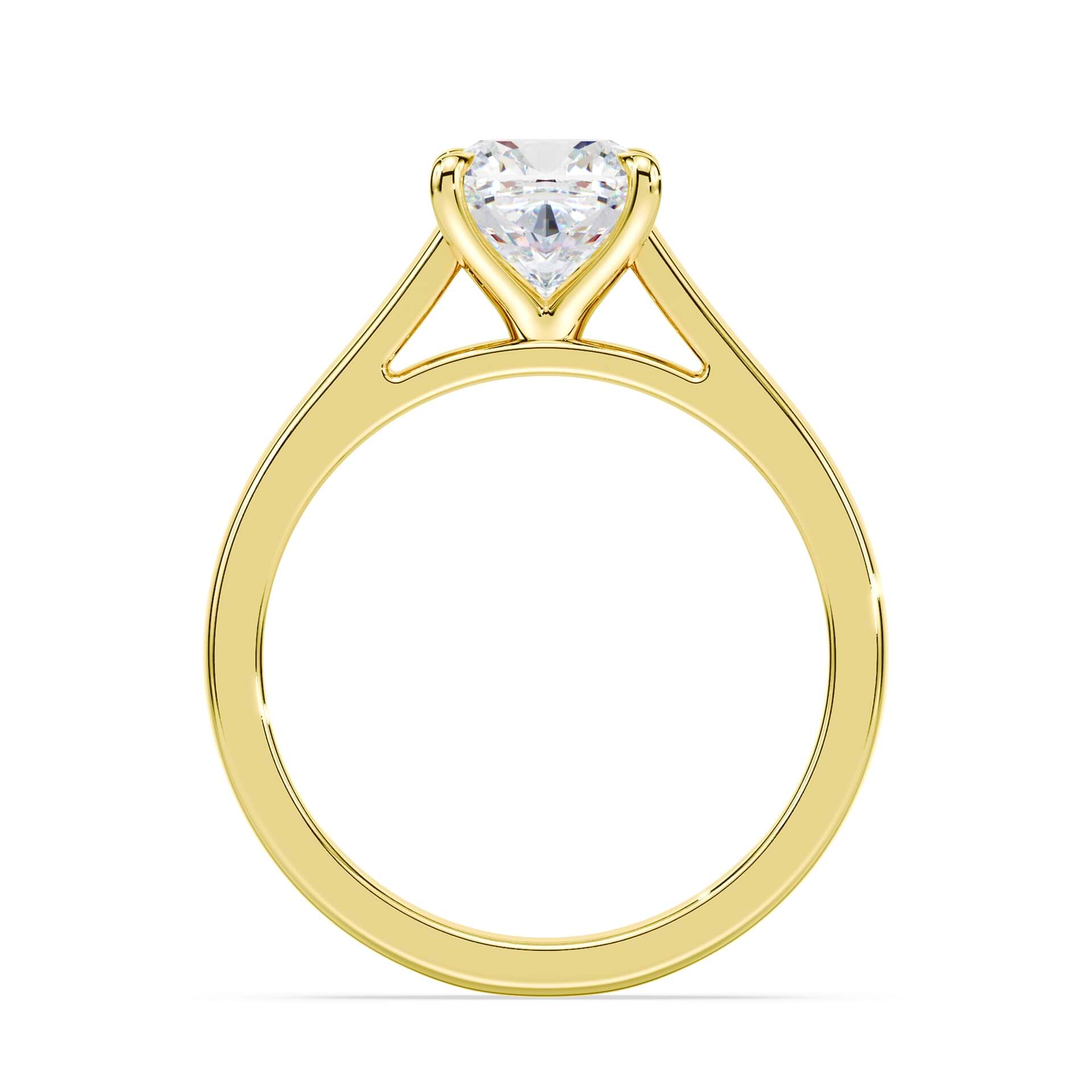 Cushion Cut Wide Cathedral