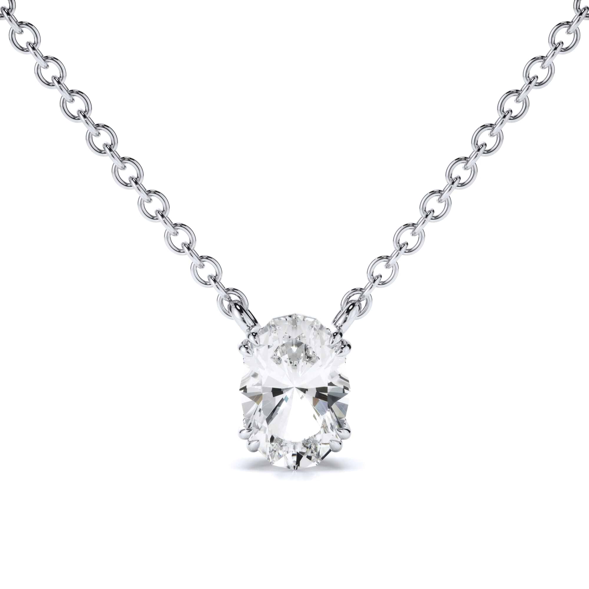 Antique Cut Oval Pendant