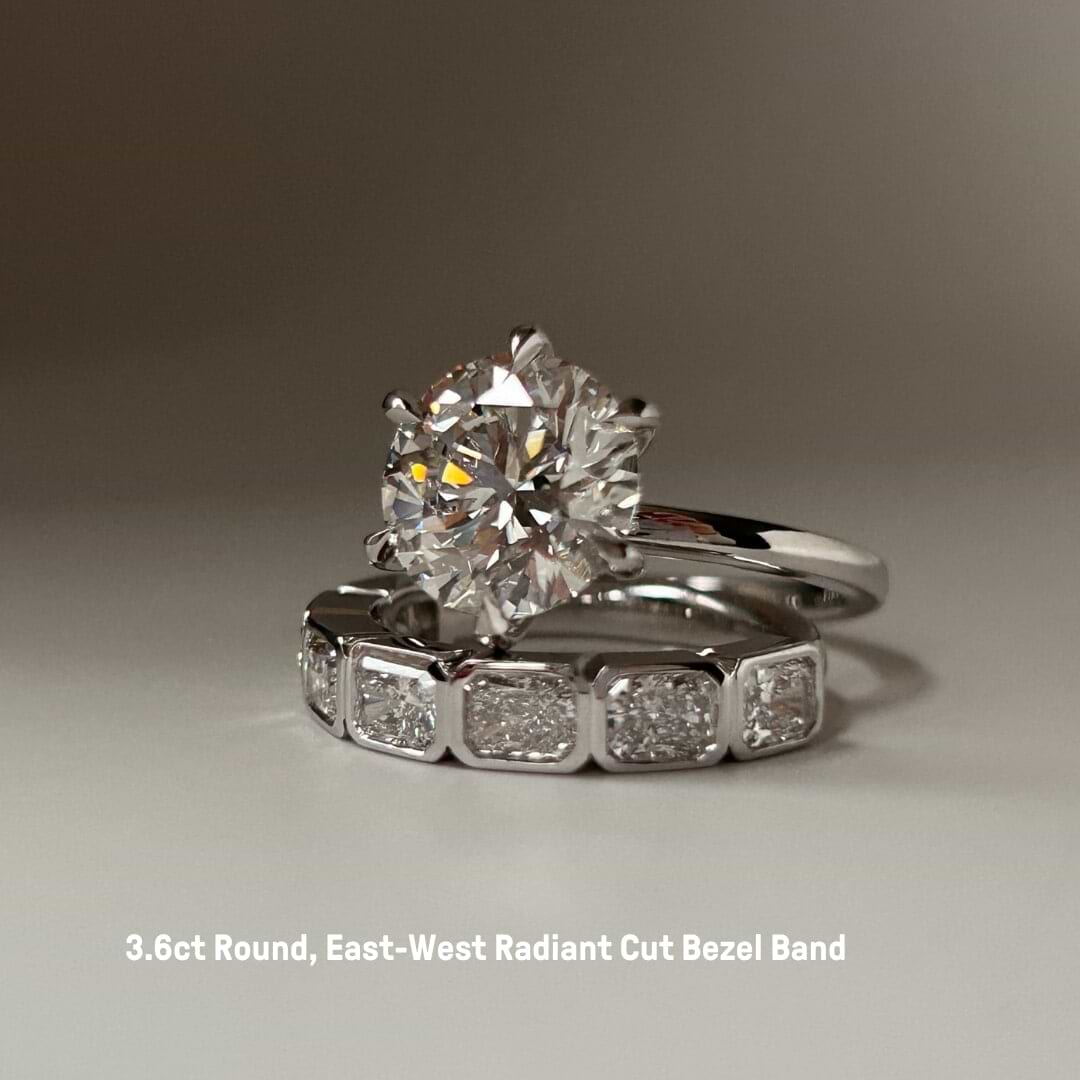 Lab Grown Prong Engagement Ring Plum Diamonds