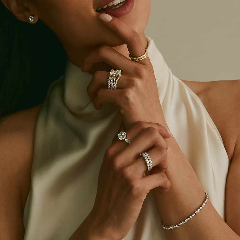 Round 3.46ct 8 Prong Vintage Ring