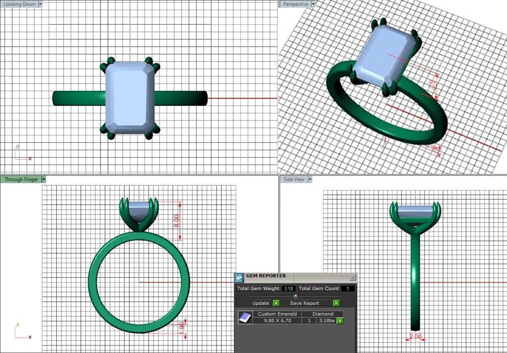 Custom Lab Diamond Rings β Plum