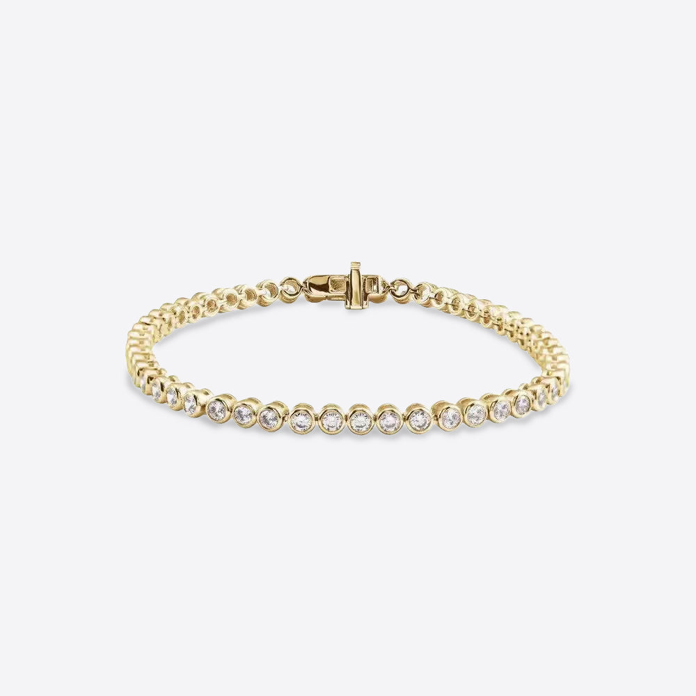 Lab Diamond Bezel Tennis Bracelet 3.50ctw