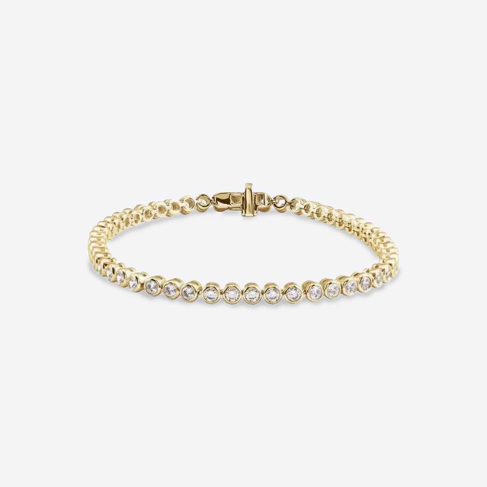 Lab Diamond Bezel Tennis Bracelet 3.50ctw