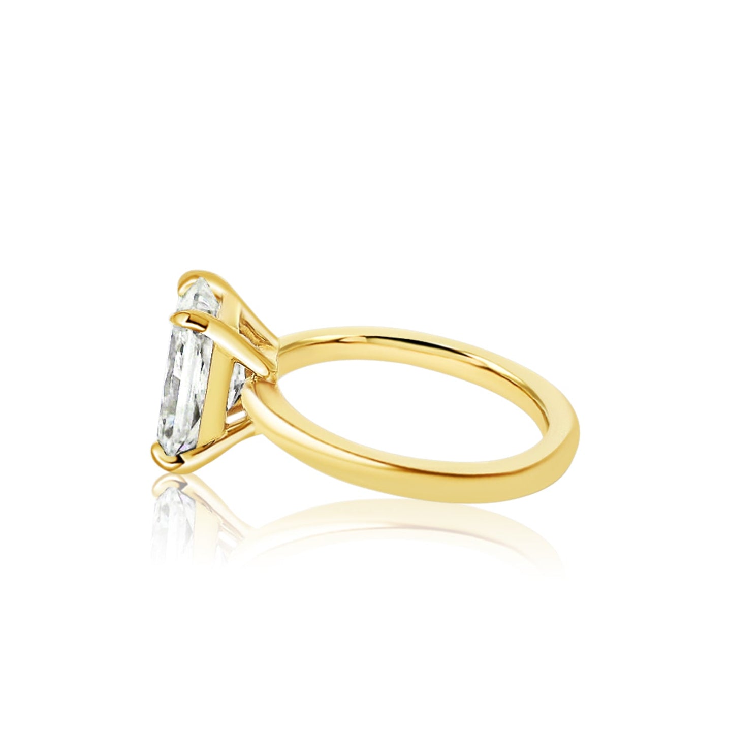 Radiant Cut 2.37ct Diamond Low Profile Ring