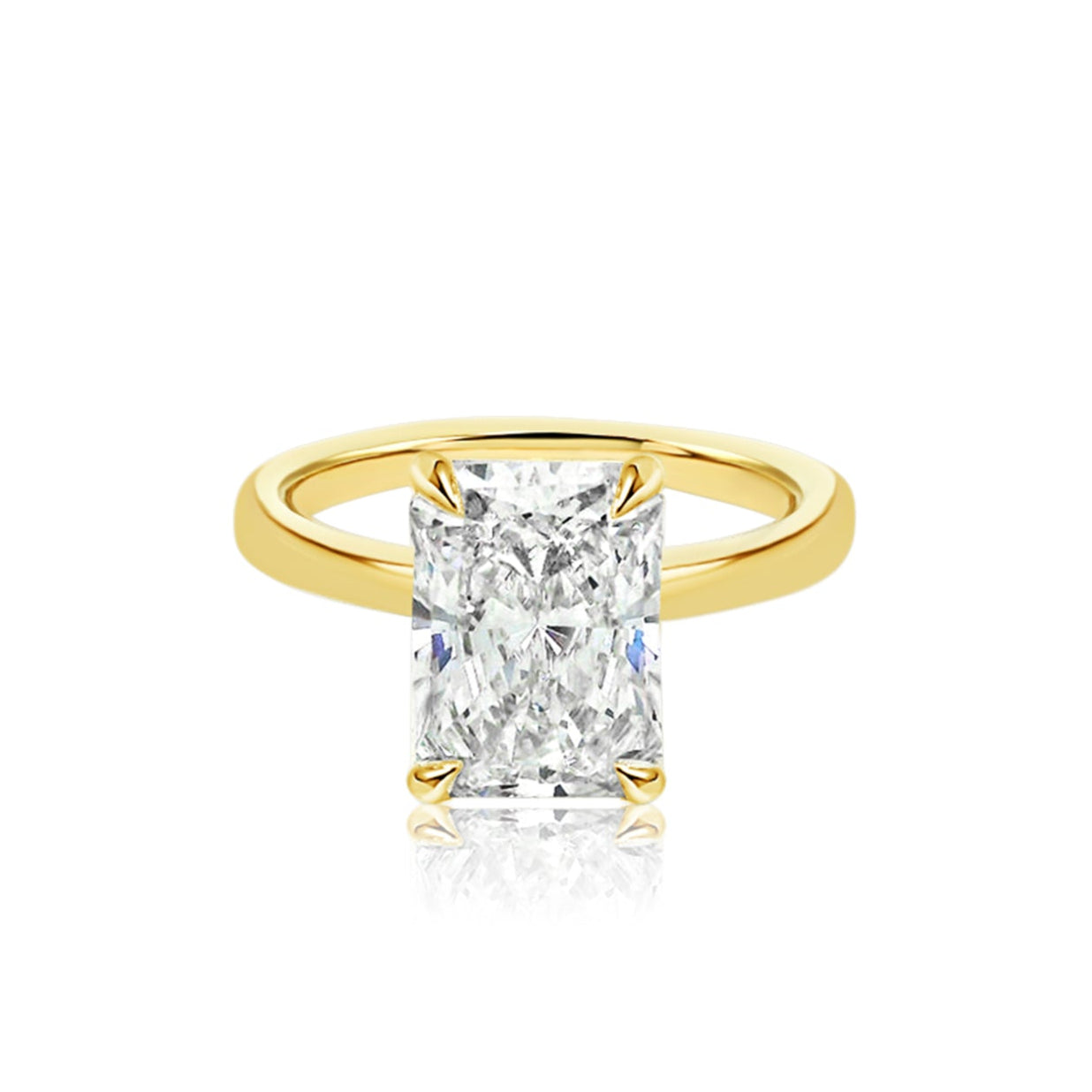 Radiant Cut 2.37ct Diamond Low Profile Ring