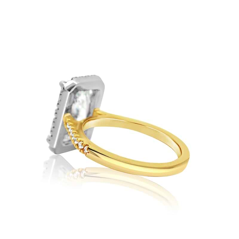 Radiant 5.22ct GVS1 IGI Lab Diamond Halo Ring