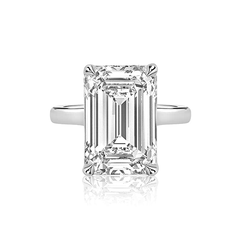 Emerald 5.42ct E VVS2 IGI 643433739 Lab Diamond Platinum Ring