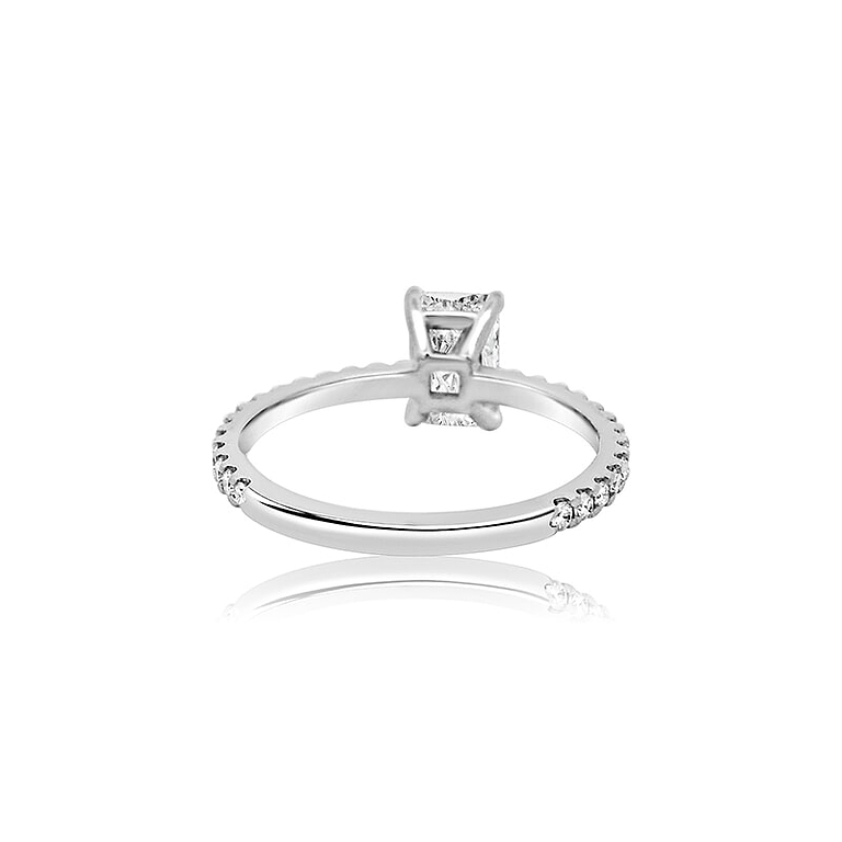 Radiant 1.31ct F VS1 IGI Lab Diamond White Gold Ring