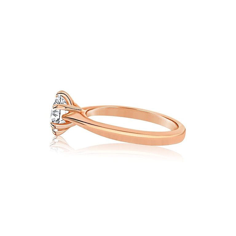 Round 1.36ct E VVS2 IGI Lab Diamond 6 Prong Mini Cathedral