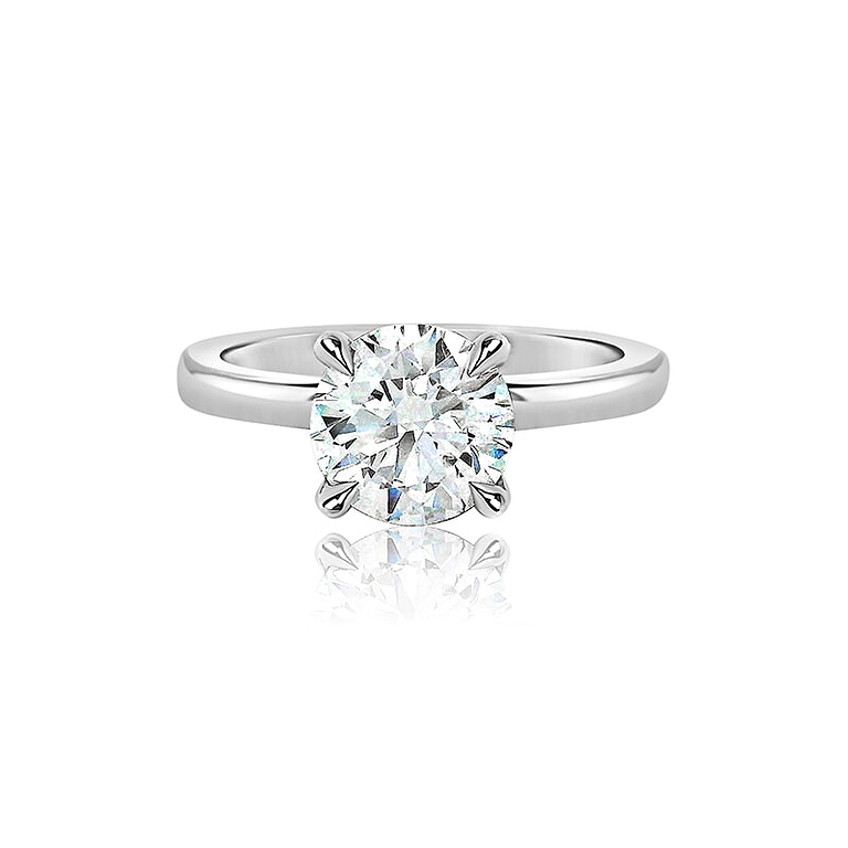 Round 1.20ct E VVS2 IGI Lab Diamond Platinum Ring