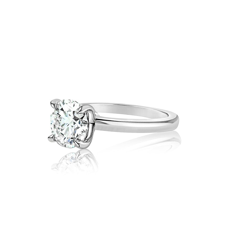 Round 1.20ct E VVS2 IGI Lab Diamond Platinum Ring