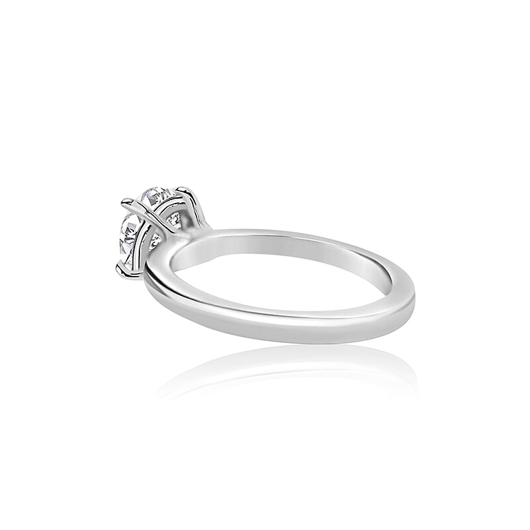 Round 1.20ct E VVS2 IGI Lab Diamond Platinum Ring