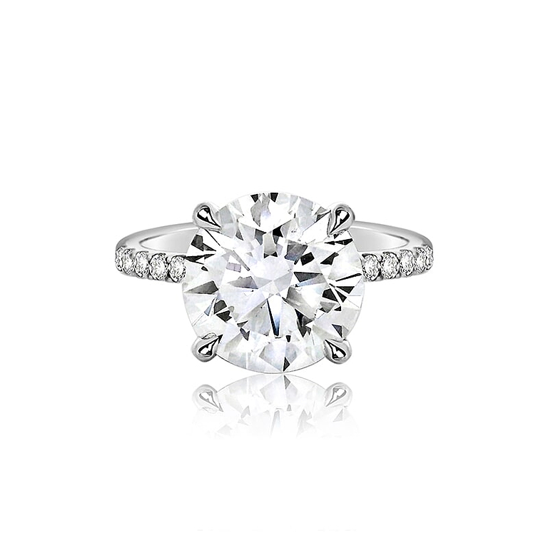 Round 3.50ct E VS2 GIA Lab Diamond Ring