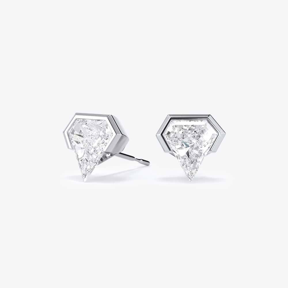 Geometric Shield Lab Diamond Studs